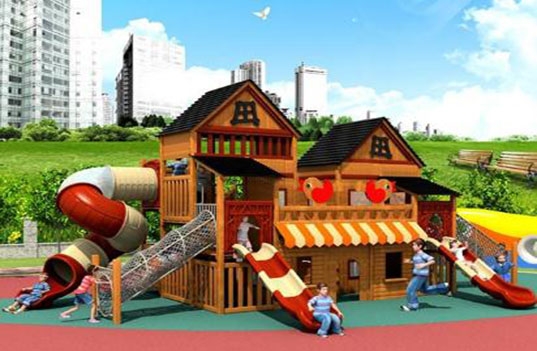 木制大型幼儿园户外玩具经得住日晒雨淋吗？