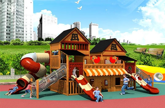 户外大型幼儿园玩具给幼儿园带来了更多的生源