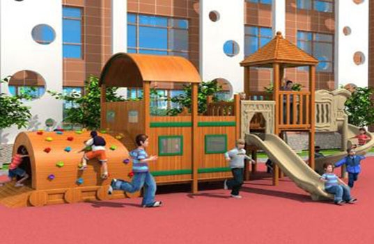 天然木质幼儿园玩具滑梯组合的好处有哪些？