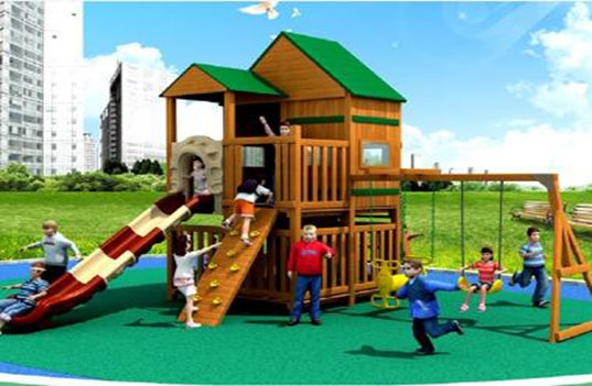 大型儿童滑梯和小型幼儿园玩具滑梯组合有何不同?