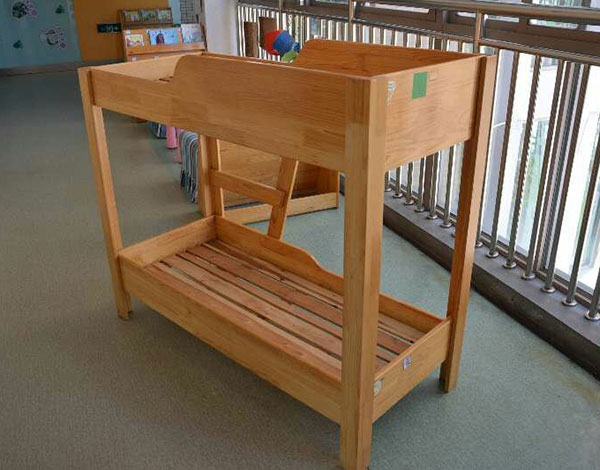 幼儿园实木家具双层床