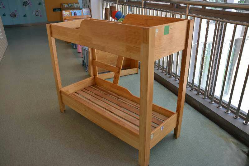幼儿园实木家具双层床