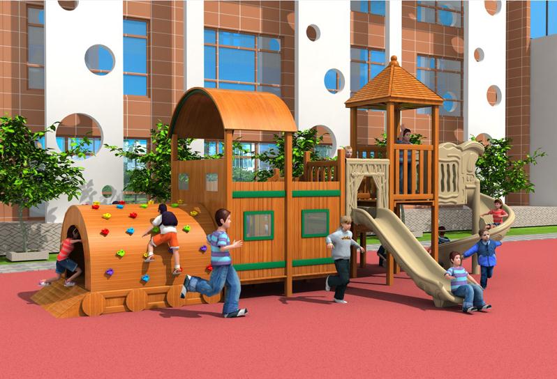 户外木制家具大型幼儿园玩具