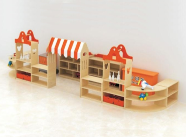 幼儿园实木家具组合柜厂家