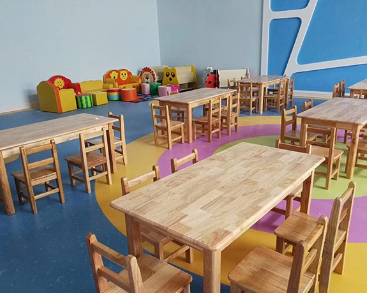 幼儿园木制桌椅家具型号