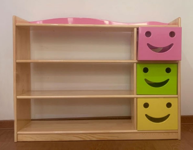 幼儿园实木收纳书架柜价格